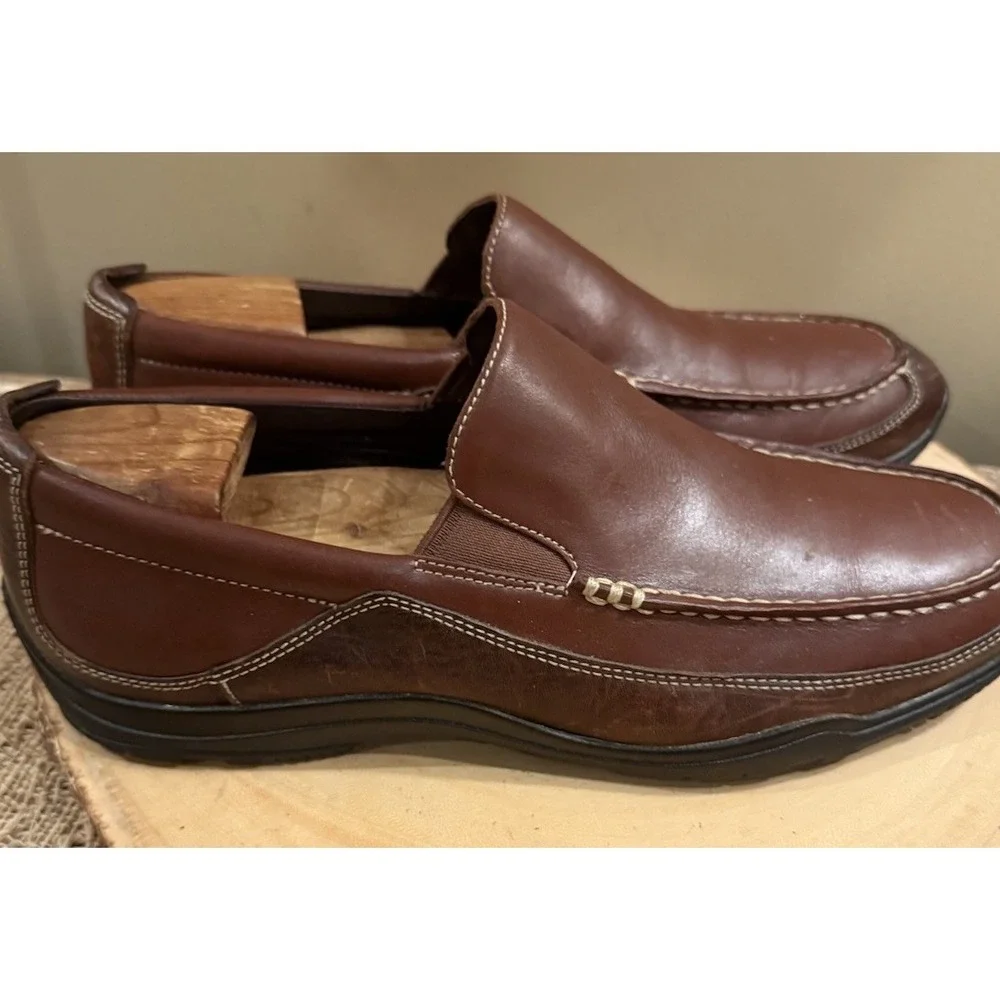 Cole‎ Haan Shoes 9 Mens Brown Leather slip on it Tucker Venetian Loafer